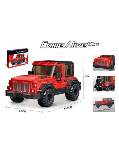 TOYS-MAQUETA 317PZS.JEEP ROJO CI-6241