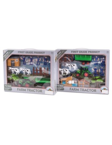 TOYS-SET GRANJA C/TRACTOR/ANIMALES