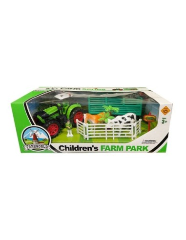 TOYS-SET GRANJA TRACTOR+ANIMALES 72-188