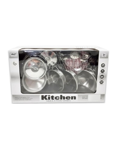 TOYS-SET MENAJE COCINA METAL 76-218