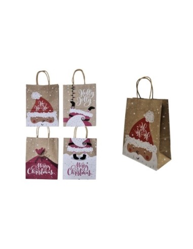 XMAS-BOLSA REGALO XL KRAFT SANT.40x15x32