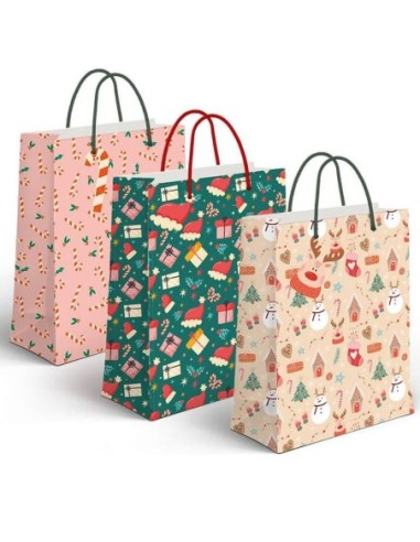 XMAS-BOLSA REGALO XL MERRY 33x10x45