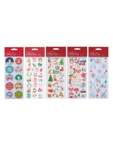 XMAS-PACK 5 BLISTER STICKER NAVIDAD BSQT