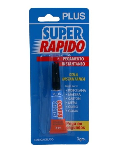 PEGAMENTO PLUS RAPIDO -TUBO 3GR.-