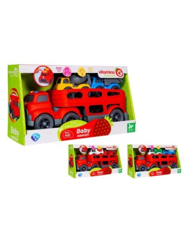 TOYS-CAMION C/COCHES LUZ/SON.VITAMINA