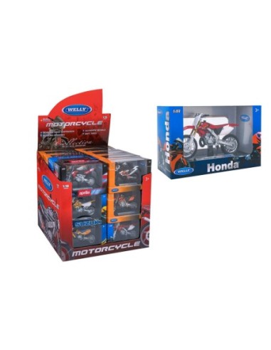 TOYS-MOTO MOTOCROSS 1/18 MARCAS 38512