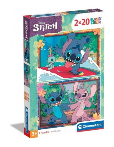 CLEMENT.-PZLE.2x20 DISNEY STITCH 24809