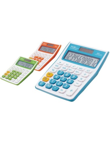 CALCULADORA PLUS 12DIG.(105x145)SS-COLOR