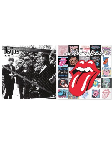 CALENDARIO 30x30 2025-SET 2 ROCK'N ROLL