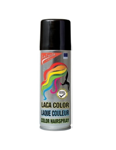 CARNAVAL-SPRAY LACA FLUOR.125ML.NEGRO