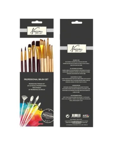 CRAFT-SET 10 PINCELES PROFESIONAL