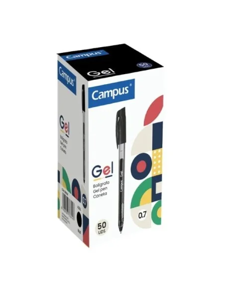BOLIGRAFO CAMPUS GEL NEGRO 081662