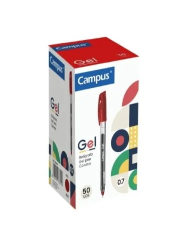 BOLIGRAFO CAMPUS GEL ROJO 081663