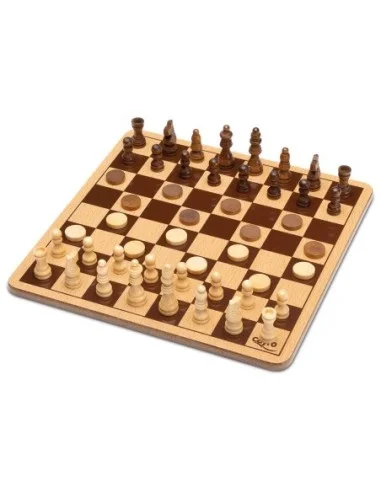 CAYRO-METAL BOX AJEDREZ DAMAS MADERA 751