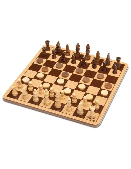CAYRO-METAL BOX AJEDREZ DAMAS MADERA 751