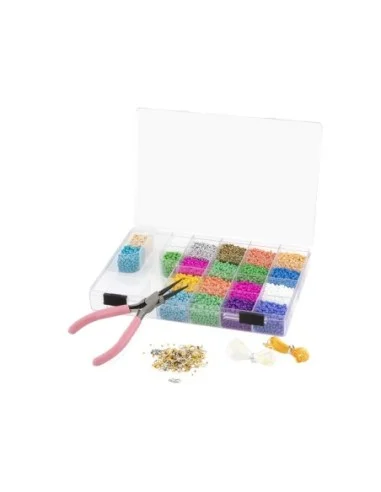 CRAFT-CAJA CUENTAS PULSERAS C/TENAZA