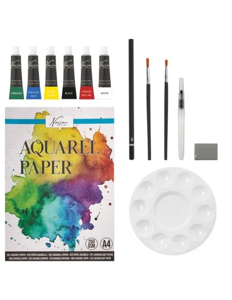 CRAFT-SET INICIO ACUARELA 13PZ.NASSAU