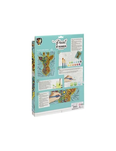 CRAFT-SET PAINT NUMBERS 30x40 JIRAFA