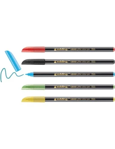 EDDING-PACK 5 ROTULADORES 1200 GLITTER