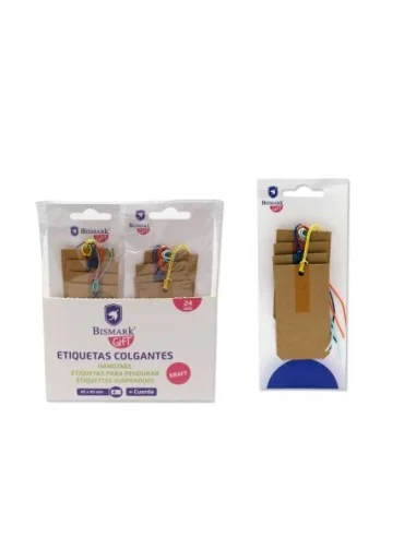 ETIQUETAS COLGANTES KRAFT 4,5x8,5-PACK 4