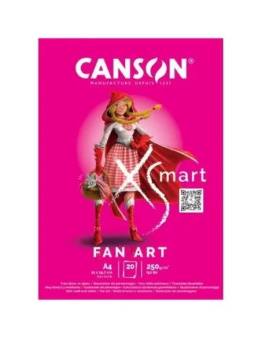 BLOC DIBUJO CANSON A4 FAN ART 20H.250GR.
