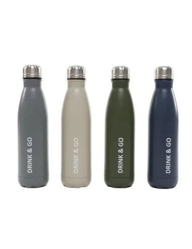 BOTELLA ACERO INOX.500ML.DRINK & GO