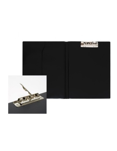 CARPET.PLAST.MINI CLIP FOLIO NEGRO