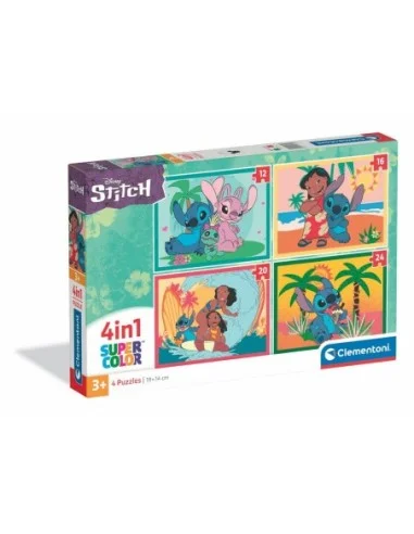 CLEMENT.-PUZZLE 4 EN 1 STITCH 21745