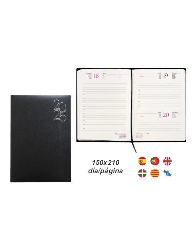 AGDA.PLUS CLASSIC 15x21 D/P NEGRO 2025