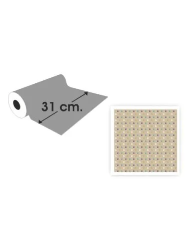 PAPEL REGALO ECON.BOBINA 31CM.(2KG.)1015
