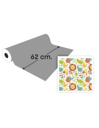 PAPEL REGALO ECON.BOBINA 62CM.(4KG.)1001