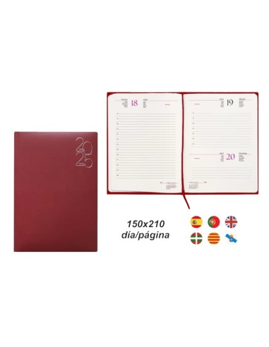 AGDA.PLUS CLASSIC 15x21 D/P ROJO 2025