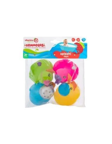 TOYS-SET BAÑO 4 PATOS COLORES 05368