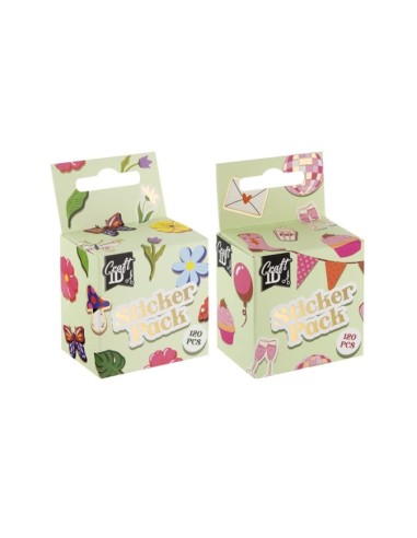 ADHES.STICKERS CRAFT ROLLO 120PZS.