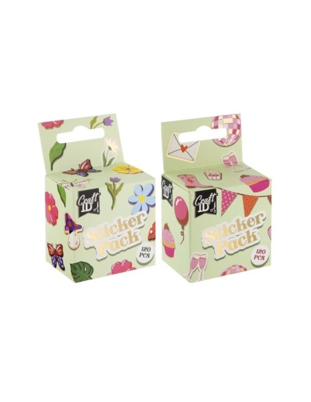 ADHES.STICKERS CRAFT ROLLO 120PZS.