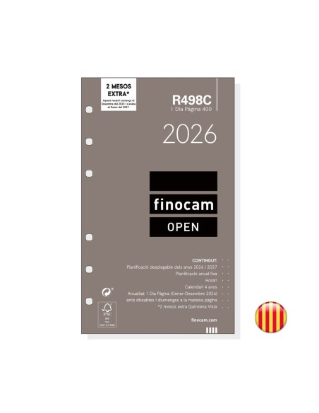 AG.OPEN 400 RECAMBIO 498 D/P CAT. 2026