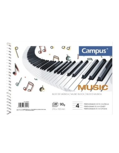 BLOC MUSICA CAMPUS ESP.A5 20H.4 PTGR.