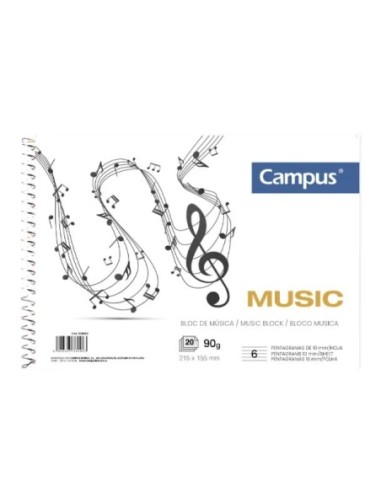 BLOC MUSICA CAMPUS ESP.A5 20H.6 PTGR.