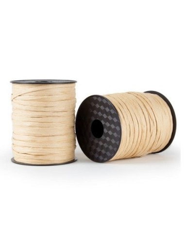 CINTA ADORNO RAFIA NATURAL EXTRA 100MTS.