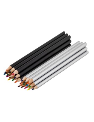 CRAFT-CAJA 12 LAPICES COLOR METAL (2MD)
