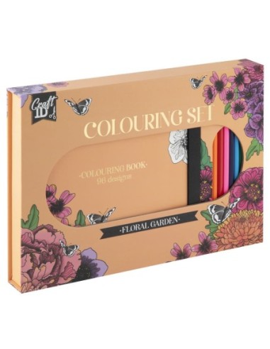 CRAFT-CAJA REGALO COLOREAR FLORAL