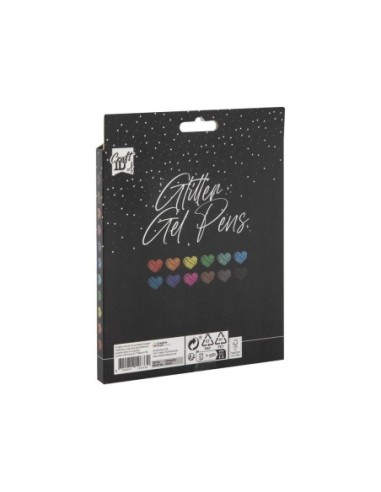 CRAFT-GEL PENS GLITTER CAJA 12 CR7044/GE