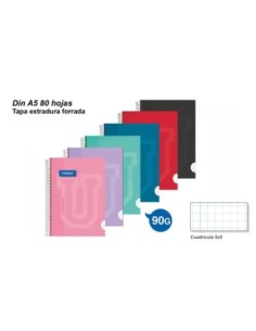 CUAD.ESP.A5 T.FRR.80H.90GR.CD.5x5 003319