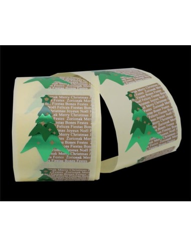 ETIQ.NAVIDAD ARBOL LETRAS ET-1652 R.250