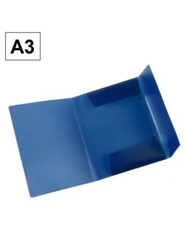 CARPETA PLUS SOLAPAS A3 PP.AZUL