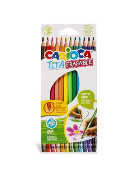 LAPICES COL.CARIOCA TITA C/GOMA-EST.12-