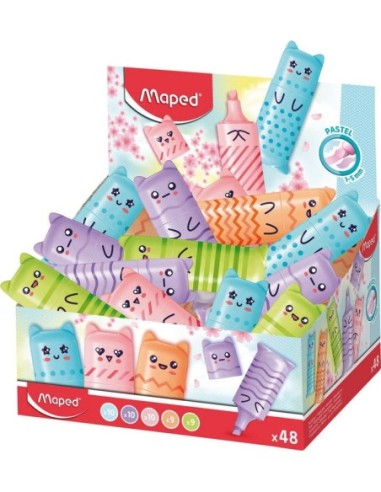 MAPED-ROT.MARCAD.FLUO MINI PASTEL (48)
