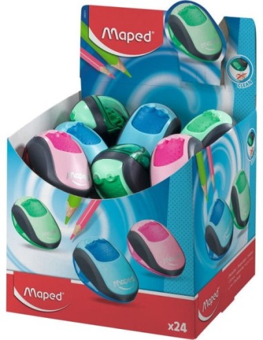MAPED-SACAPUNTAS CLEAN 2 ORIF.(EX.24)