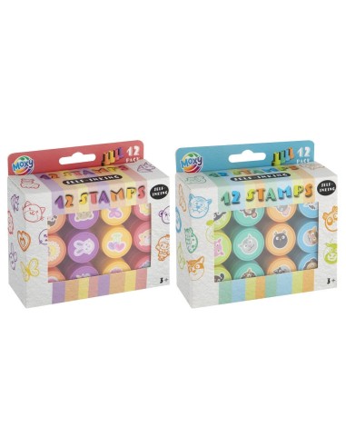 MOXY-SET 12 TAMPONES ANIMALITOS 100100