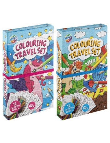 MOXY-SET COLOREAR VIAJE BLOC+LAP.COL.